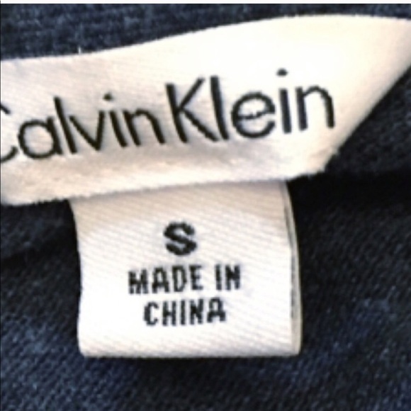 Calvin Klein navy blue short sleeve polo shirt - Picture 2 of 6